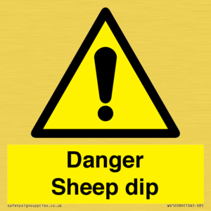 Danger Sheep dip